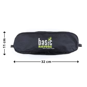 BasicNature Putna stolica Ultralight Low Rest crna