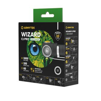 ArmyTek Wizard C1 Pro Magnet White LED čeona lampa s magnetskim držačem napajanje iz akumulatora 1000 lm 1440 h 55 g