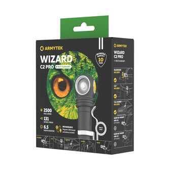 ArmyTek Wizard C2 Pro Magnet White LED ručna svjetiljka s magnetskim držačem napajanje iz akumulatora 2500 lm 4800 h 65