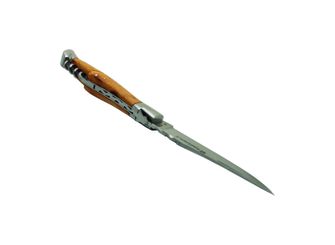 Laguiole DUB073 džepni nož, oštrica 12cm, ugljični čelik, otvor za prst, ručka borovina