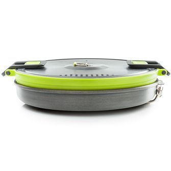 GSI Outdoors Set teflonske tave i sklopivog lonca. Escape HS 3L Pot + Frypan 3 l, zelena