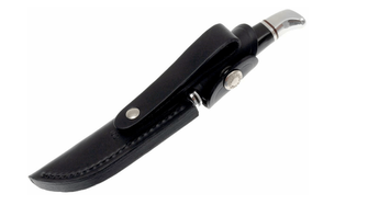 Buck Woodsman čvrsti lovački nož s futrolom, 10,2 cm, crni