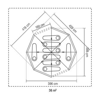 Coleman Šator Octagon BlackOut za 8 osoba