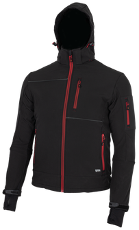 BENNON softshell jakna RUFUS crna/crvena