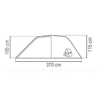 Coleman Šator Cortes za 3 osobe plavi