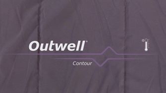 Outwell Vreća za spavanje Contour lijevi, dark purple