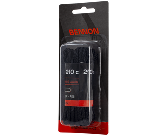 BENNON vezice za cipele Laces Black Box 210 cm