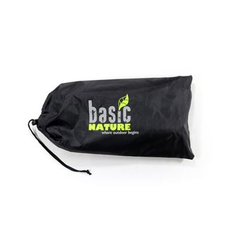 BasicNature Sklopiva stolica Compact crna / narančasta