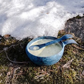 KUPILKA 33 + Spork Komplet zdjelice i žličice s vilicom u jednom, zelena