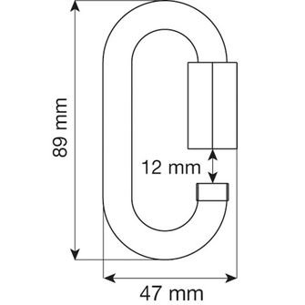 CAMP Mailony set 5 kom Oval Quick Link 10 mm