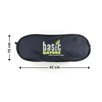 BasicNature Putna stolica Ultralight High Rest crna