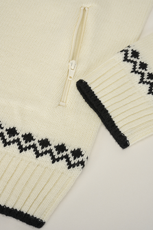 Brandit džemper Norwegian sa zatvaračem na zip, bijela