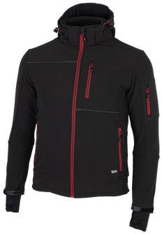 BENNON softshell jakna RUFUS crna/crvena