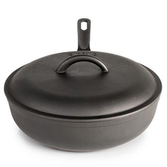 GSI Outdoors duboka tava od lijevanog željeza s poklopcem Guidecast Frying Deep Pan 254 mm