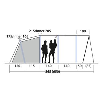 Outwell Šator Moonhill 6 Air za 6 osoba