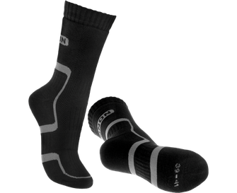 BENNON planinarske čarape TREK SOCK, crna/siva