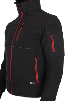 BENNON softshell jakna RUFUS crna/crvena