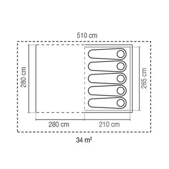 Coleman Šator Waterfall DeLuxe za 5 osoba