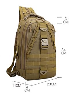 DRAGOWA TACTICAL Jednoremenski ruksak Charlie 20 L, khaki