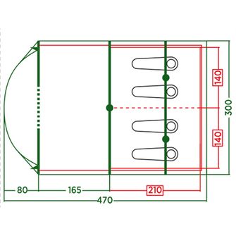 Coleman Šator Vail za 4 osobe