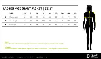 Brandit ženska M65 Giant jakna, crna