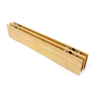 BasicNature Sklopivi stol Bamboo 100 x 65 cm