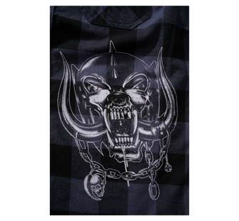 Brandit Motörhead Karirana majica s dugim rukavima, crno-siva