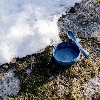 KUPILKA 33 + Spork Komplet zdjelice i žličice s vilicom u jednom, zelena