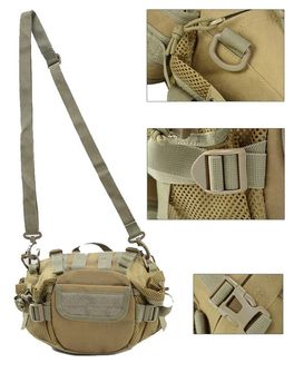 DRAGOWA TACTICAL Torbica za struk Sierra 7 L, jungle camo