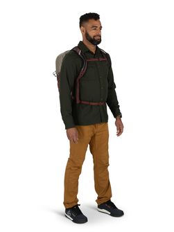 OSPREY gradski ruksak QUASAR,  sawdust tan/raisin red