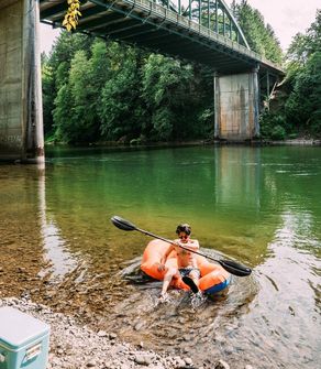 Klymit Jednosjedni čamac Packraft LiteWater Dinghy (LWD), narančasto plava