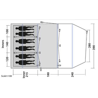 Outwell šator Parkdale za 6 osoba