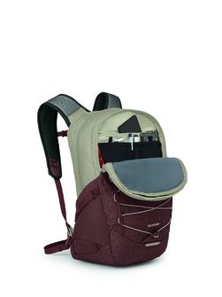 OSPREY gradski ruksak QUASAR,  sawdust tan/raisin red