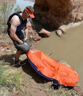 Klymit Jednosjedni čamac Packraft LiteWater Dinghy (LWD), narančasto plava