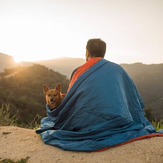 Klymit putni pokrivač Versa Blanket™, plavo-narančasta