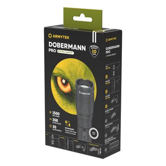 ArmyTek Dobermann Pro White LED džepna svjetiljka napajanje iz akumulatora 1400 lm 114 g