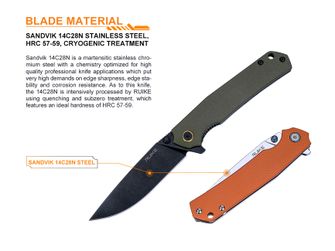 Nož Ruike P801 - narančasti