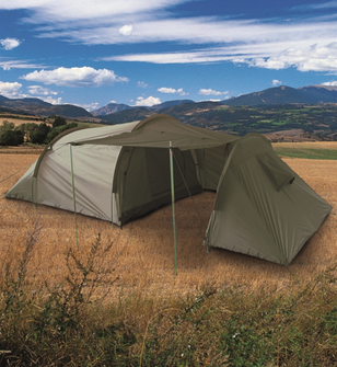 Mil-Tec šator s predvorjem za 3 osobe, maslinasti, 415 x 180 cm x 120 cm