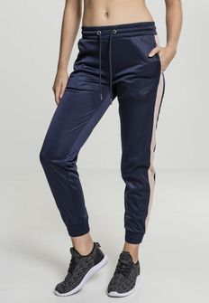 Urban Classics Ženske Cuff Track hlače, mornarsko svijetlo ružičaste boje