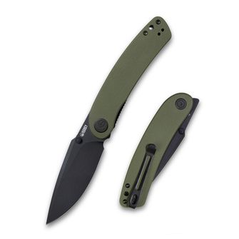 KUBEY Nož za zatvaranje Momentum Green & Black (AUS-10)