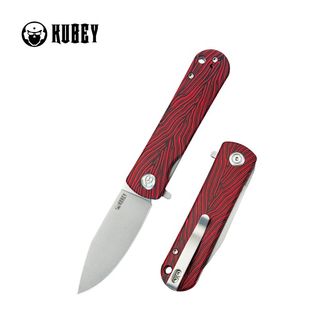KUBEY Sklopivi nož NEO Outdoor Red-Black Damasc. G10