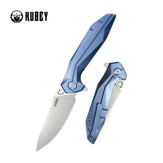 KUBEY Nova sklopivi nož, Blue Titanium