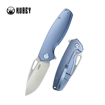 KUBEY Nož za zatvaranje Tityus Blue ContouRed Titanium