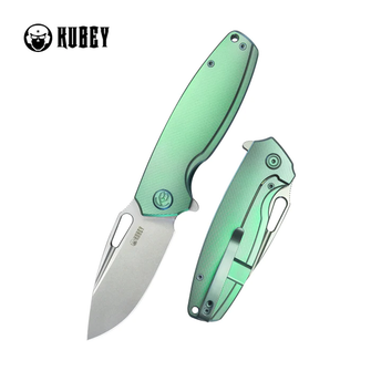 KUBEY Nož za zatvaranje Tityus Green ContouRed Titanium