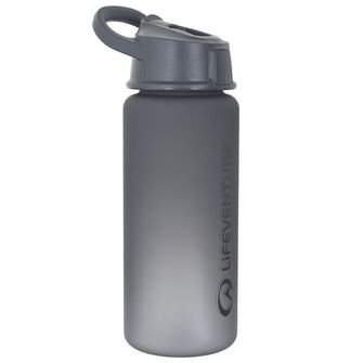 Lifeventure boca sa slamkom Flip-Top Water Bottle 750 ml, siva