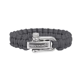 Pentagon paracord narukvica 2.0, siva